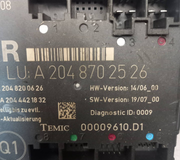 Блок управління задніх правих дверей Mercedes W204 A2048702526, A2048702626